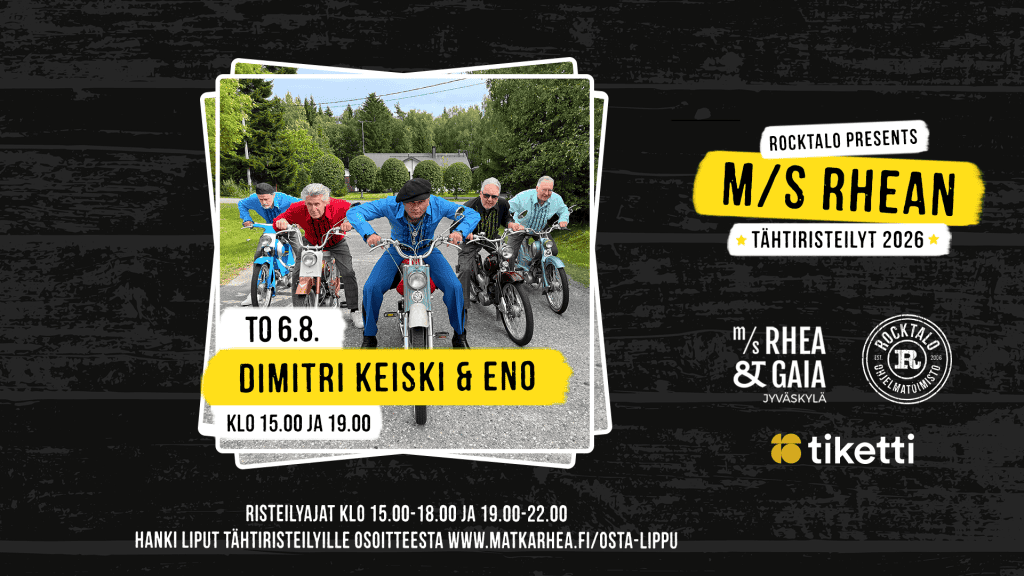 Dimitri Keiski & ENO Tähtiristeilyllä M/S Rhealla Jyväskylässä 6.8.2026