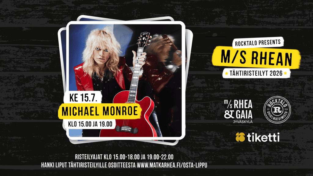 Michael Monroe Tähtiristeilyllä M/S Rhealla Jyväskylässä 15.7.2026