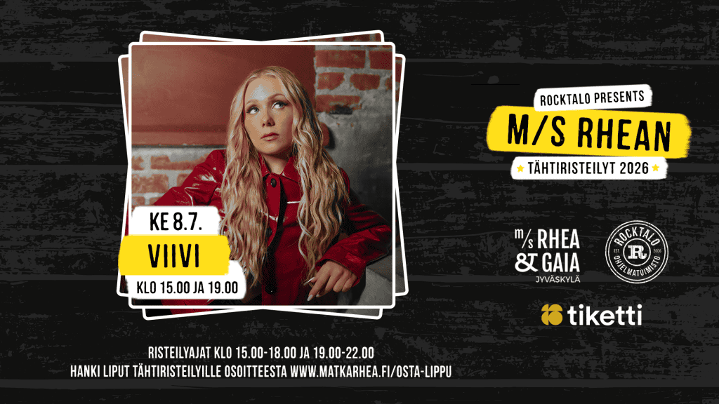 Viivi Tähtiristeilyllä M/S Rhealla Jyväskylässä 8.7.2026